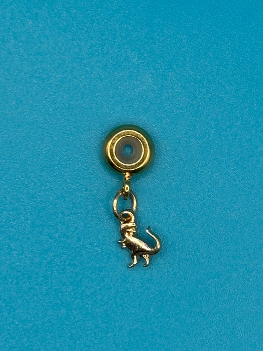 Gold T-Rex charm