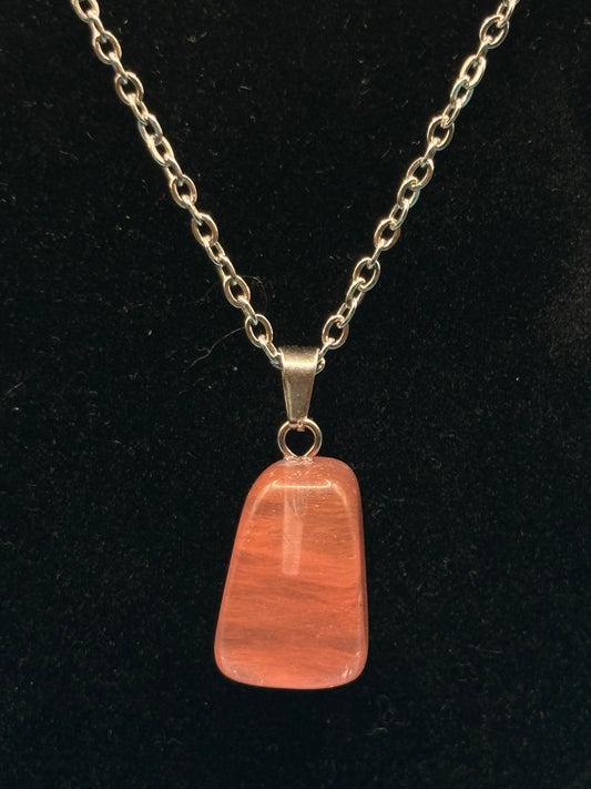 Watermelon Quartz Necklace