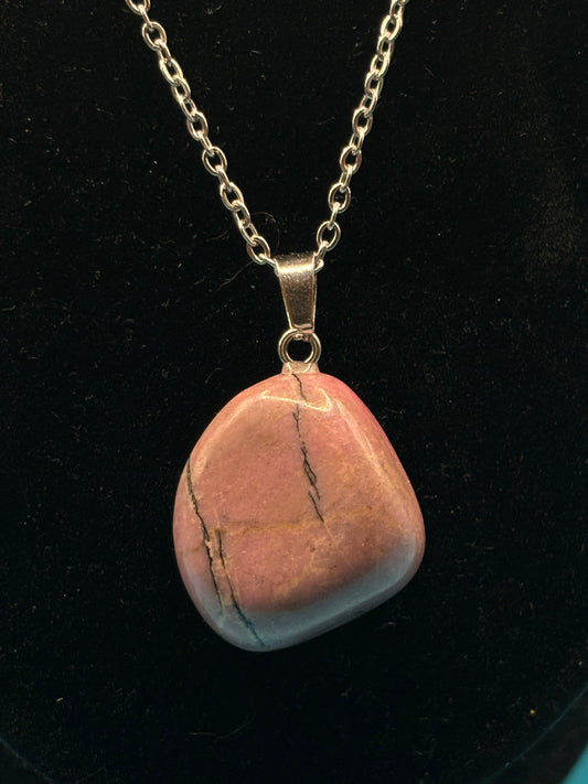 Pink Rhodonite Necklace ￼