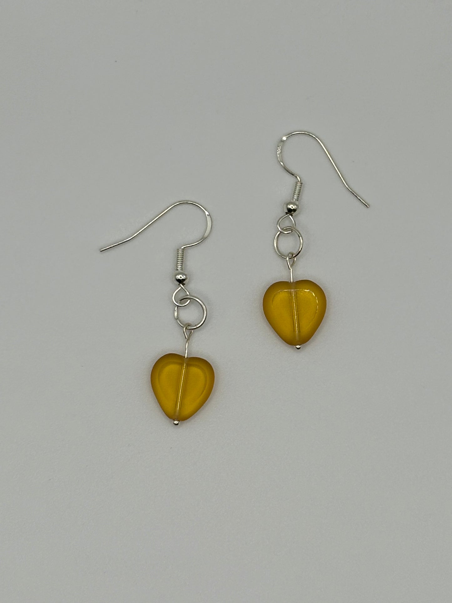 Yellow Glass Heart