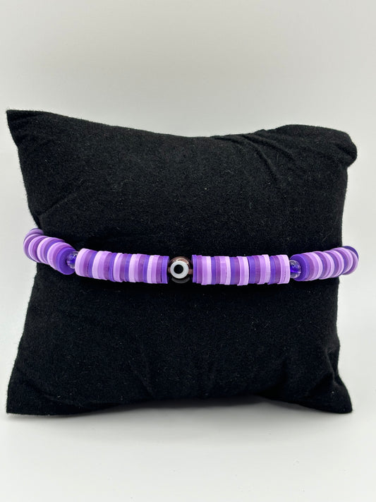 Purple Evil Eye Bracelet