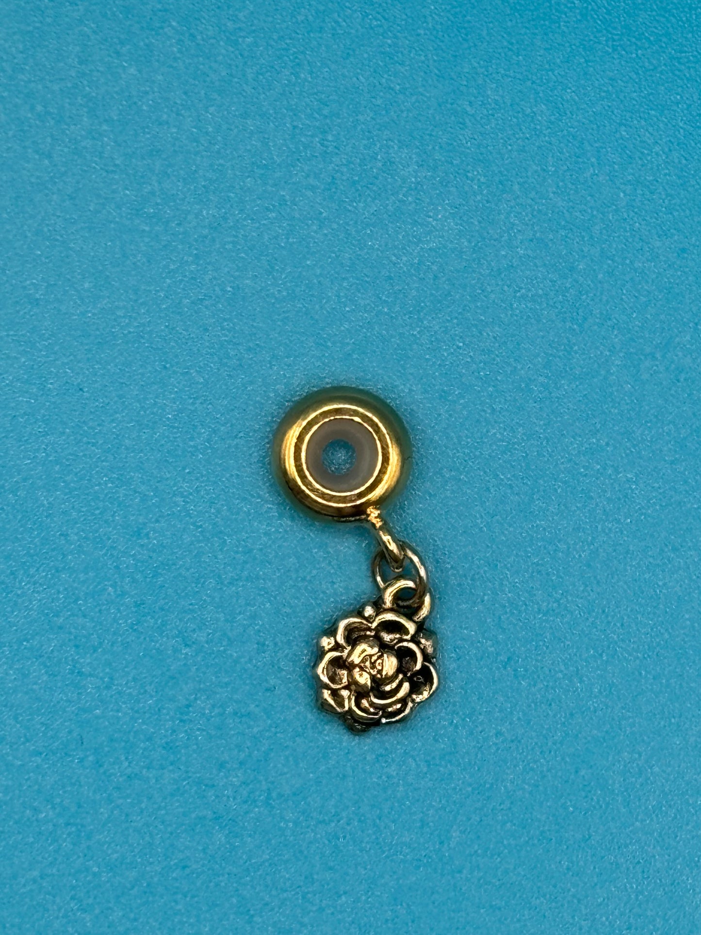 Golden Rose Charm