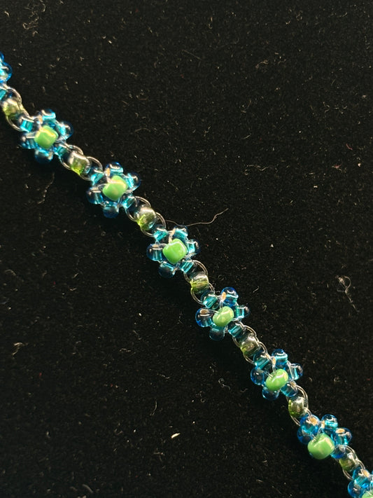 Blue Flower Necklace