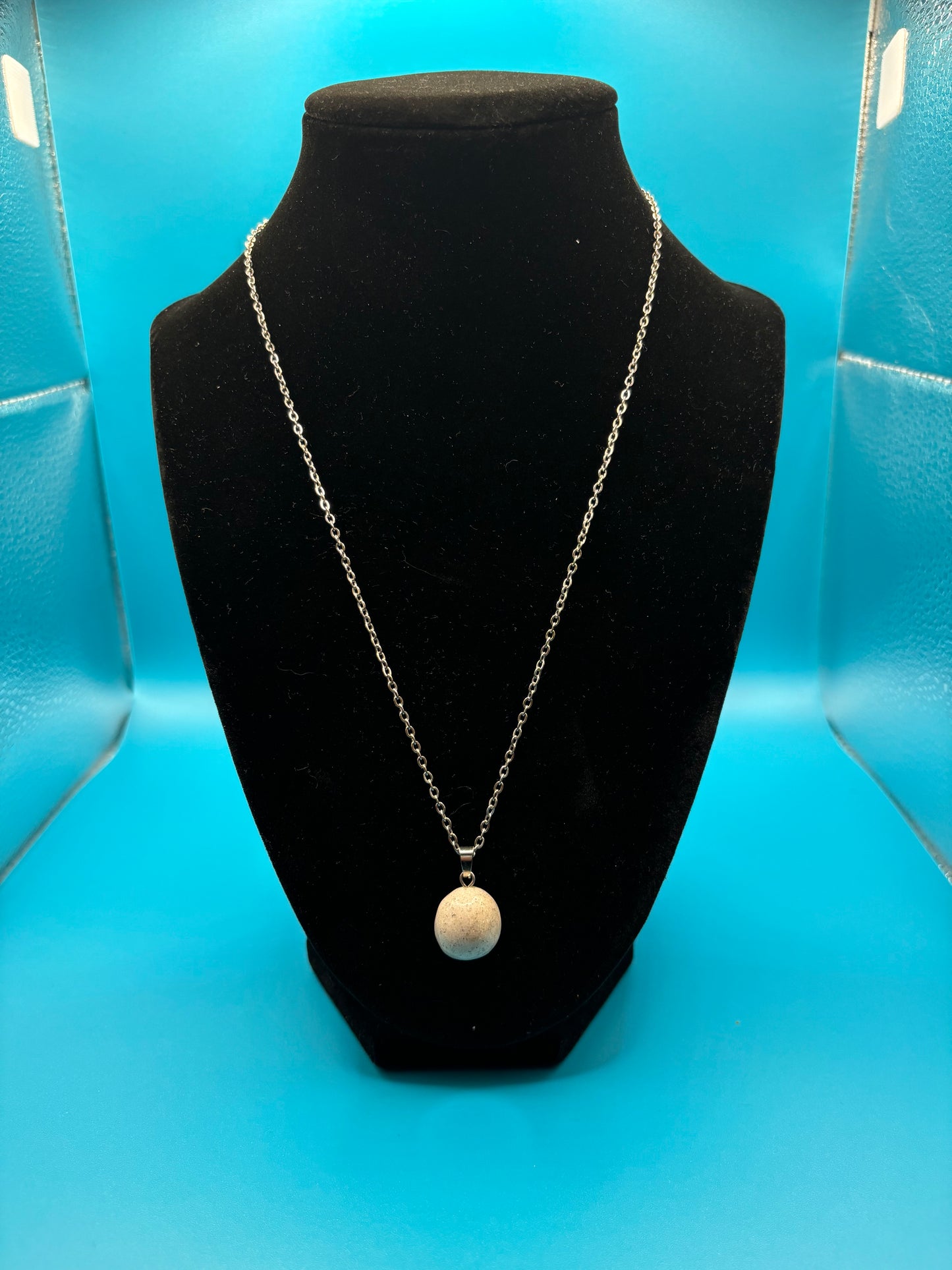 Round Moon Stone Necklace