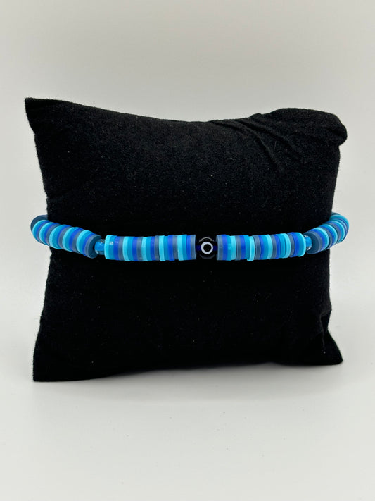 Dark Blue Evil Eye Bracelet