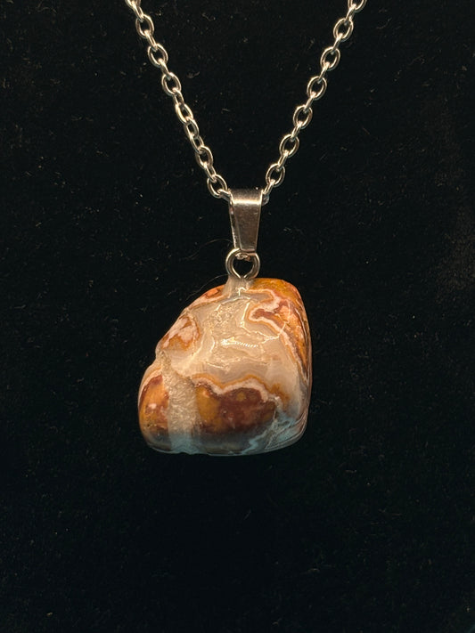 Crazy Lace Agate Necklace