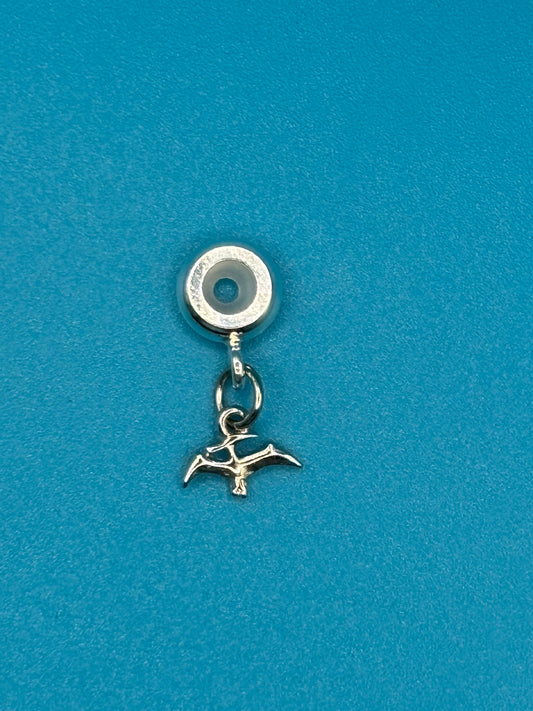 Silver Pterodactyl Charm￼