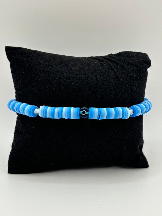 Light Blue Evil Eye Bracelet